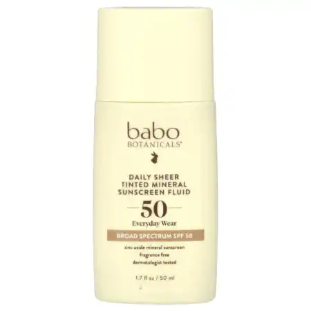 Babo Botanicals Tinted SPF 50 - קרם הגנה מינרלי עם גוון